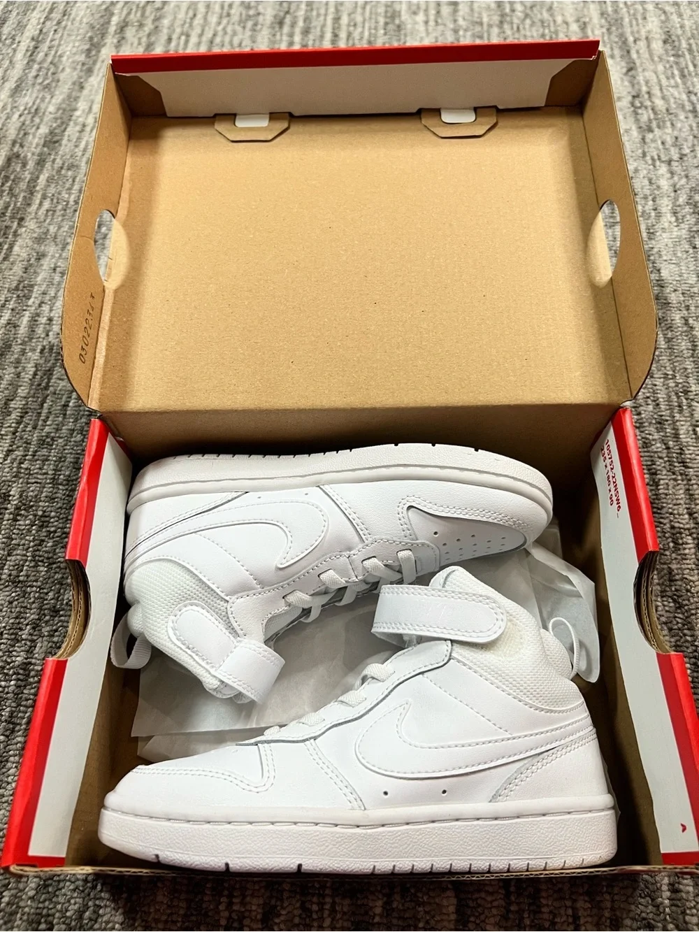 Nike Court Borough Mid 2 'Triple White Size 12c